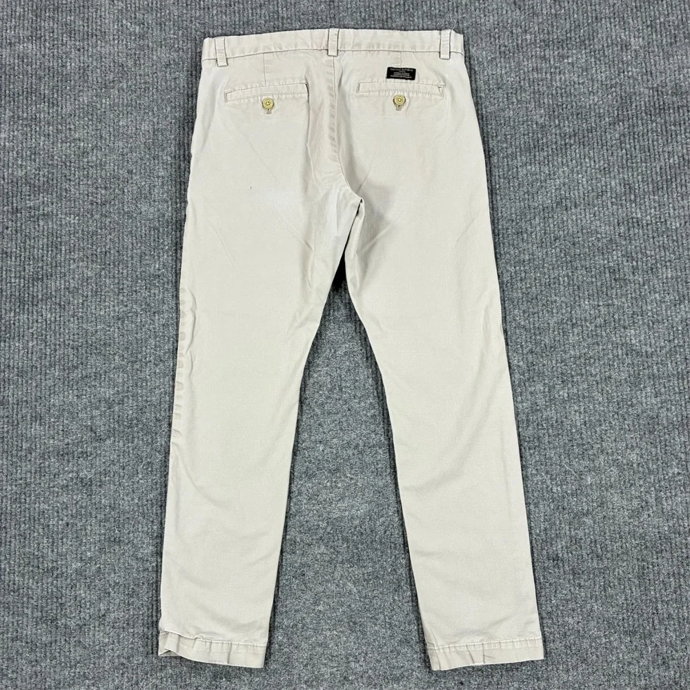 Banana Republic Fulton Skinny Chino Pants Mens Size 32x30 Gray Stretch Casual